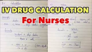 INTRAVENOUS DRUG CALCULATIONS MADE SIMPLE NURSES