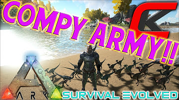 Ark: Survival Evolved - Building my  COMPY ARMY!