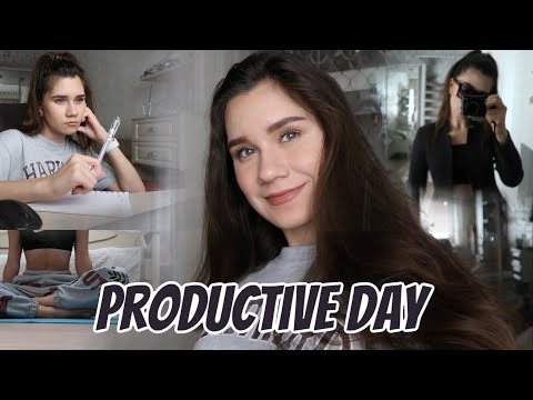 МОЙ ПРОДУКТИВНЫЙ ДЕНЬ / английский, планирование, съёмки / productive day in my life / ВЛОГ