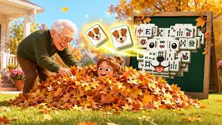Mahjong Puppy Playtime: Match dog tiles for a joyful autumn surprise! screenshot 3