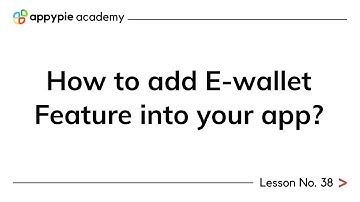How to add E-wallet Feature into your app? - Lesson 38