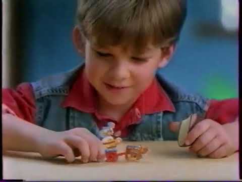 Анонсы, реклама 'Kinder Surprise' и фрагмент 'Спокойной ночи, малыши!' (ОРТ, 27.12.1996)