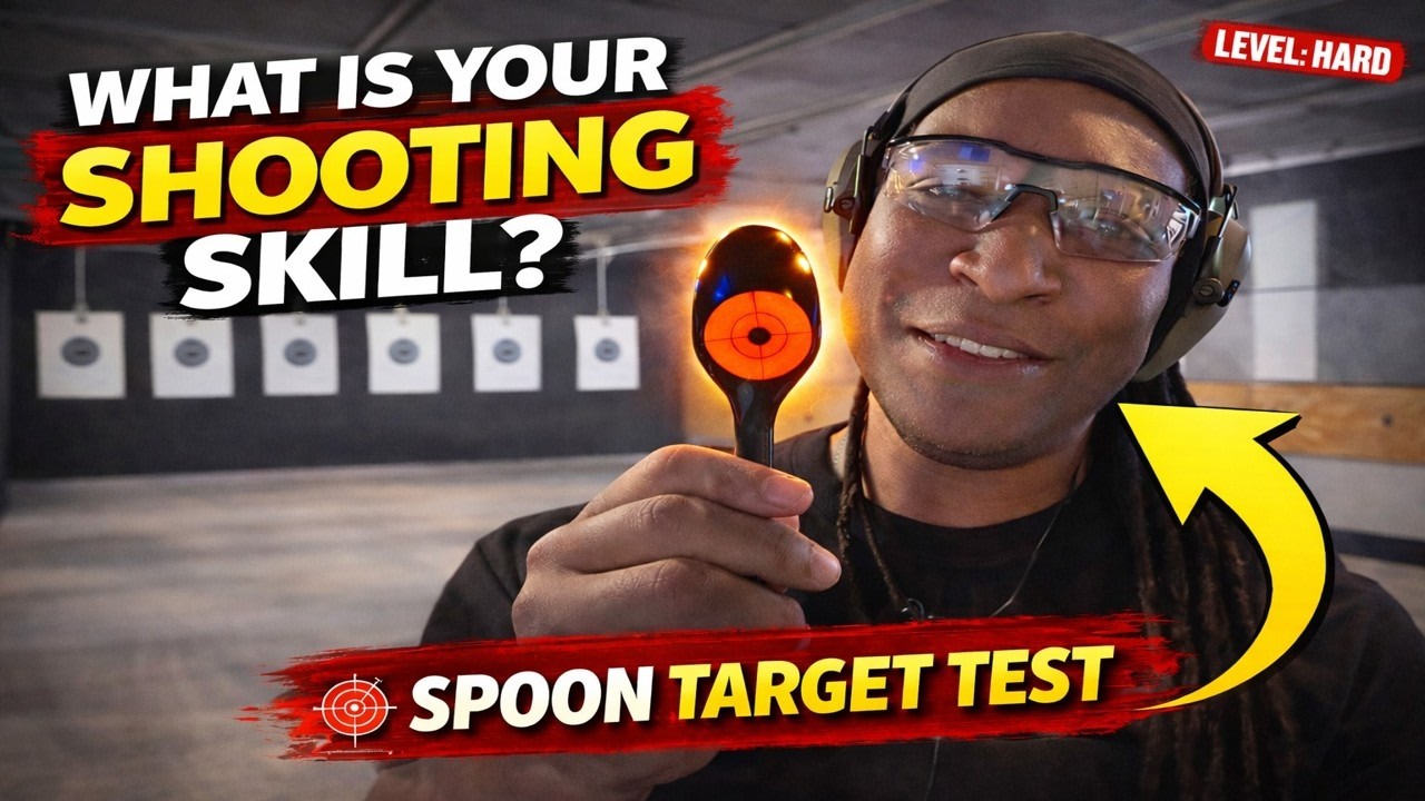 Shooting Skill Challenge At The Range | Can You Hit This Spoon