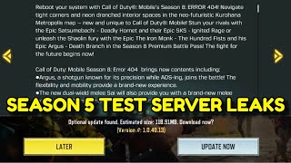 COD Mobile Test Server Update | Codm Test Server 2024 | CODM Test Server 2024 | Codm Season 5 Leaks