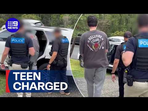 Teen charged with possession and promotion of extremist content | 9 News Australia