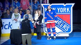 Rangers Honor Mika Zibanejad Before 1000th NHL Game vs Senators 🇸🇪