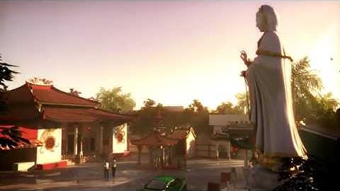 Chinese Temple 3d animation by DOF