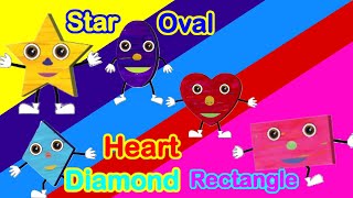 Shapes Song 7 Videos | Star, Oval, Rectangle, Diamond, Heart - CoCoMelon Nursery Rhymes & Kids Songs