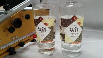 Race 8231 RLTCW-SP Tapered Cylindrical Spirits bottle with Full wrapping label