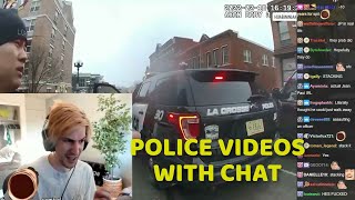 xQc reacts to cop\/police videos (COMPILATION) #1