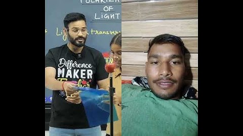 Can you hide an apple with two transparent sheets?#theoryofphysics #physicsfun #gwalior #anubhavsir