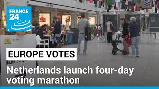 Netherlands launch four-day voting marathon • FRANCE 24 English