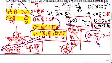 Mr Joyce - Math 12 Trig Equations Part 1 (ii)