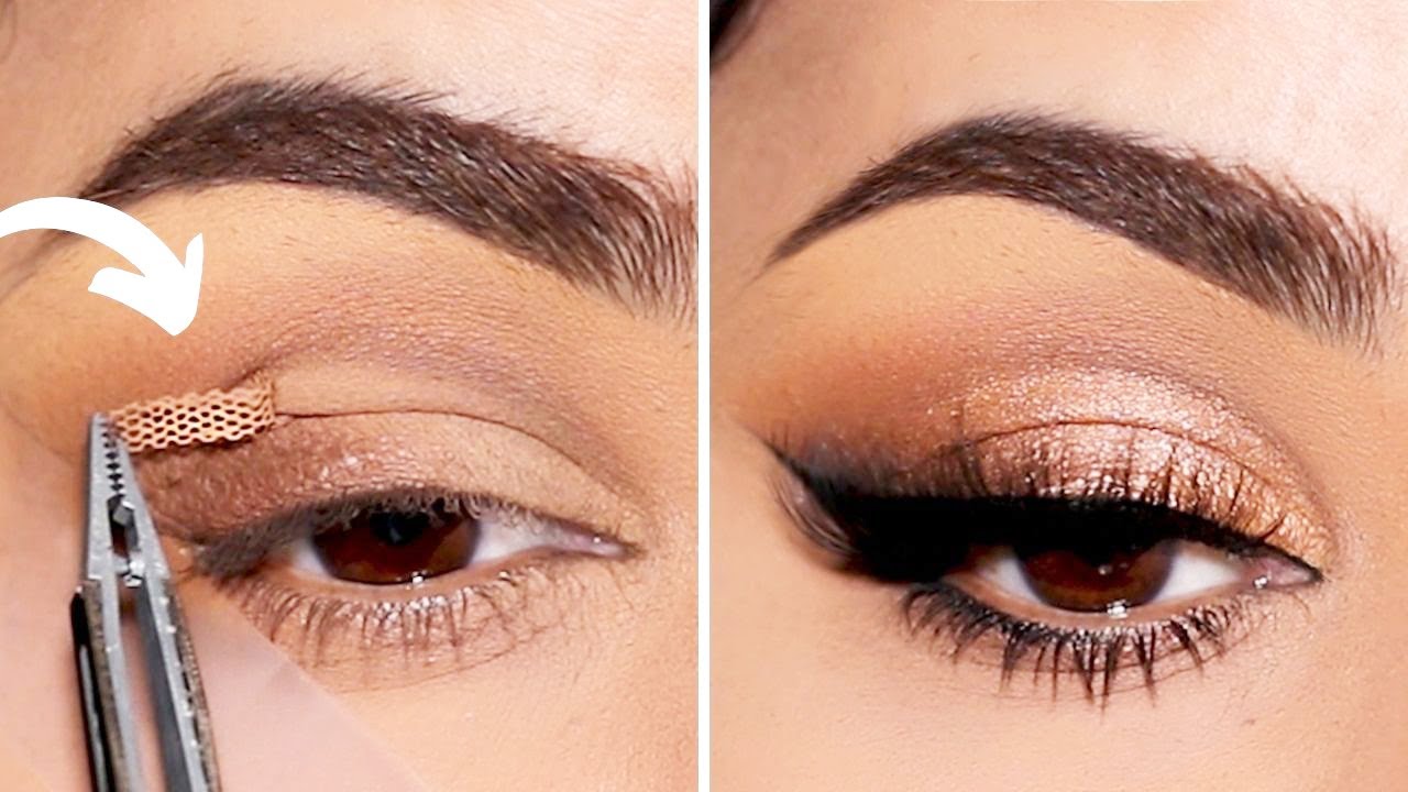 Why this HOODED EYEs cut crease using lid tape is a must try