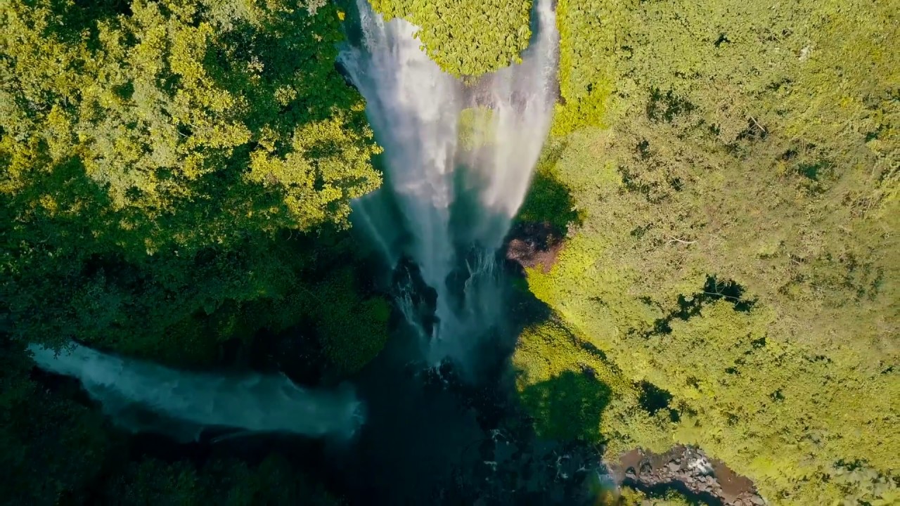dronesense sekumpul waterfall