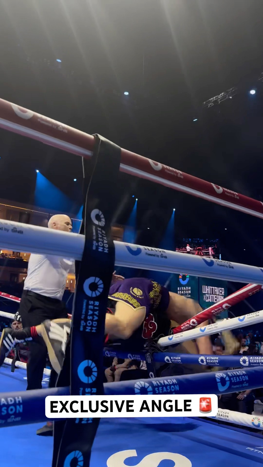 Ben Whittaker LAUNCHED OVER TOP ROPE!! ?