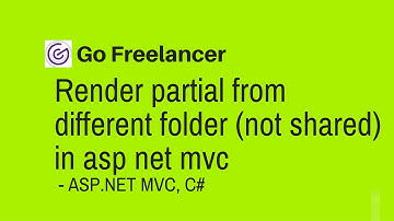 Render partial from different folder not shared in asp net mvc