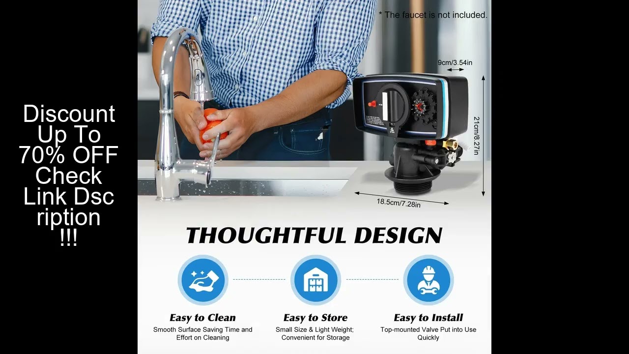 110V 12Day Time Clock Control Valve,5600 Timer Replacement Softener Valve for Water Filter Softener,