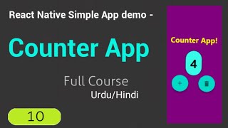 Simple React Native App demo | Counter App