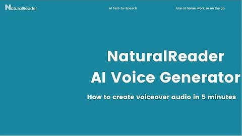 NaturalReader AI Voice Generator: Create Voice Over Audio in Minutes
