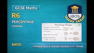 R6 Percentage Change | GCSE Maths | Calculating Percentage Change | Grade 5–7