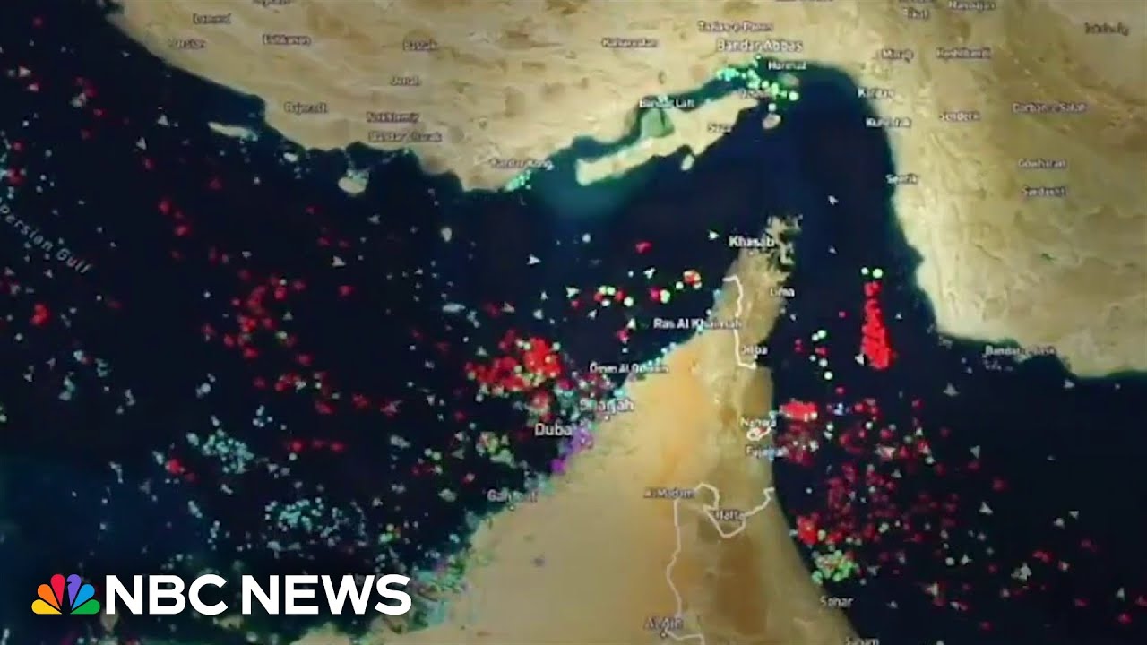 A closer look at shipping traffic through the Strait of Hormuz with Gulf oil exports slowed by war