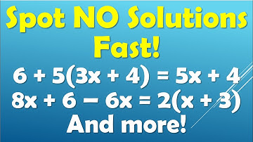 No Solutions? 🤯 Easy Math Trick to Spot Linear Equations Fast!