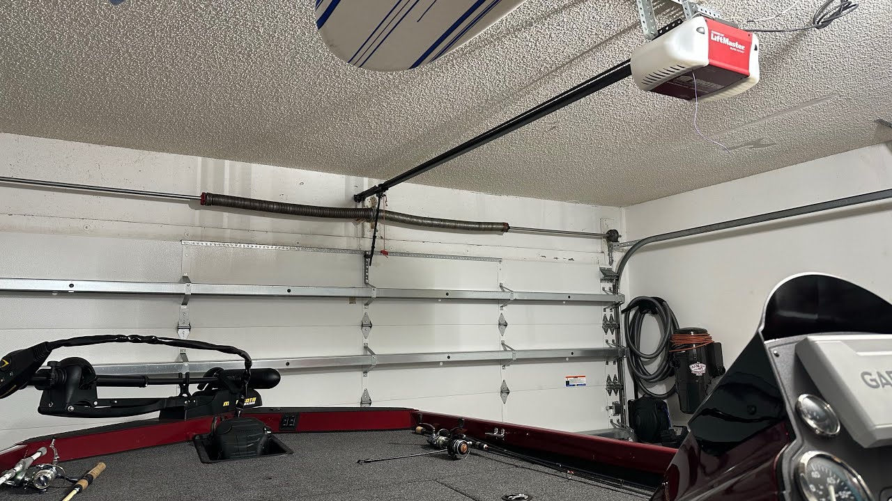 Liftmaster 3850 on hurricane door!! - YouTube