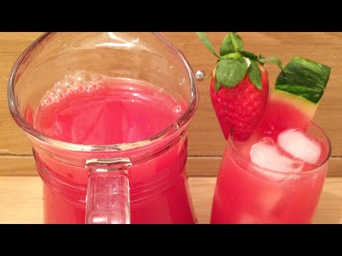 watermelon-raspberry-strawberry-juice-~-summer-drinks