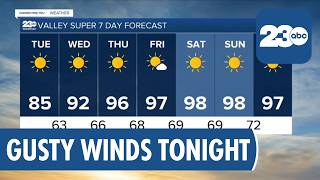 23ABC Evening Weather Update: Cooler Air Exiting Kern County