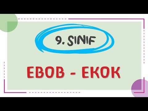 9. Sınıf - EBOB EKOK - ŞENOL HOCA