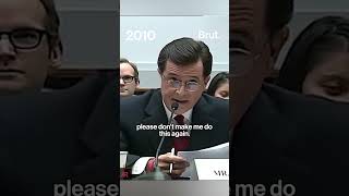 Stephen Colbert testifies before Congress in support of immigrant farm workers in 2010
