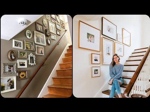 Top 40 Best Stairs Wall Decorations Ideas |Stairs Wall Photo Gallery Making Ideas