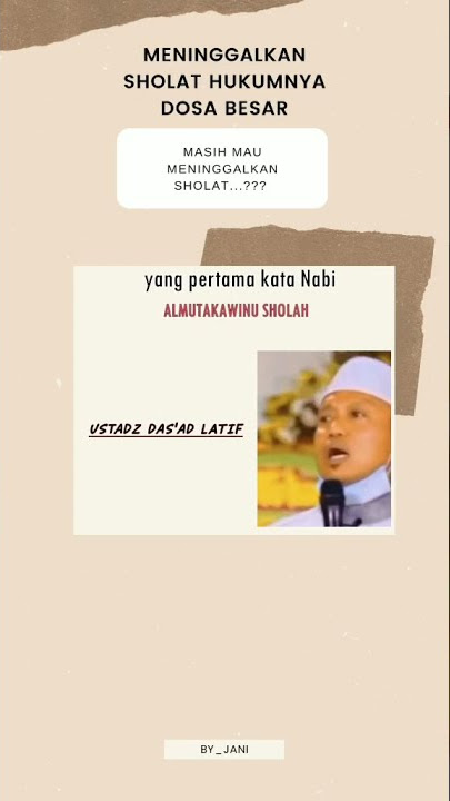 🔥Hukum Meninggalkan Shalat Fardhu 🥲