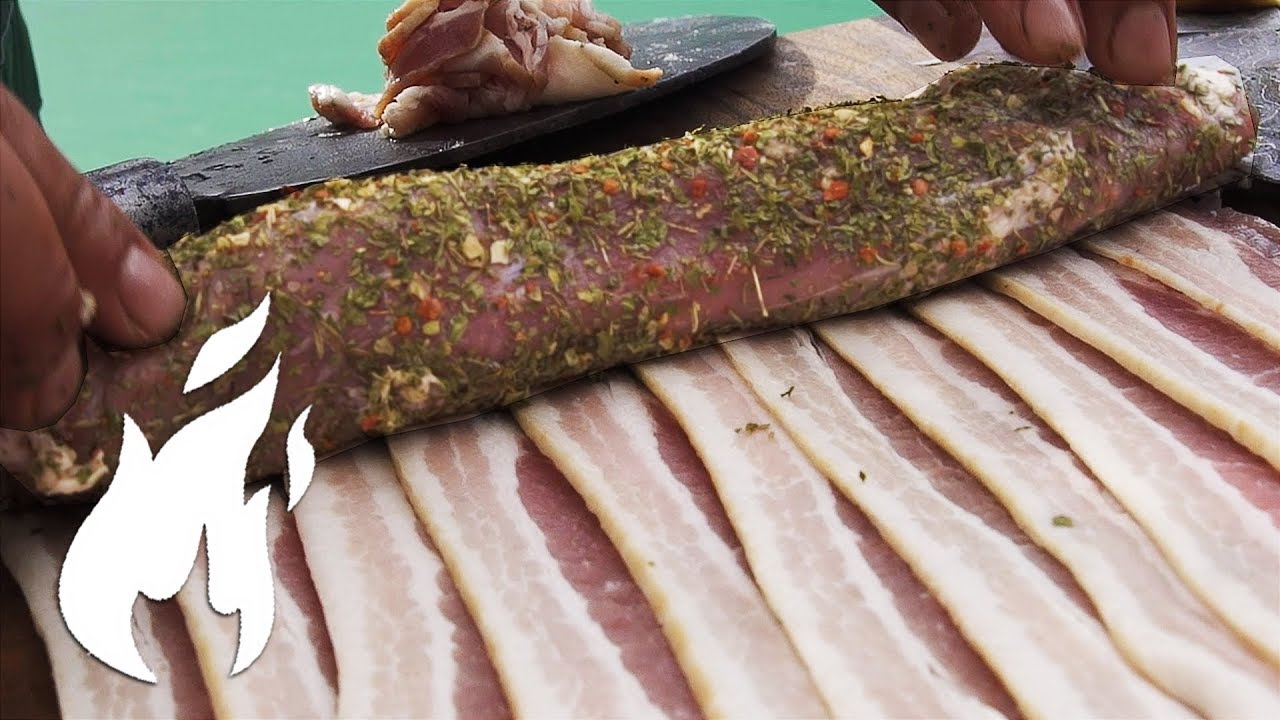 Krosser Schweinebauch heiß geräuchert, mit Weißkraut Salat gesmoked aus dem HELIA SMOKER Räucherofen