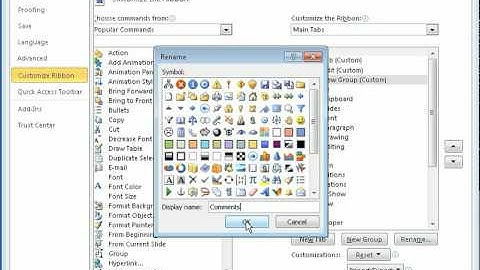 Office 2010 - Customising the Ribbon