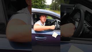 Throwing CHEESE at Car Prank! 🧀🚗 #shorts