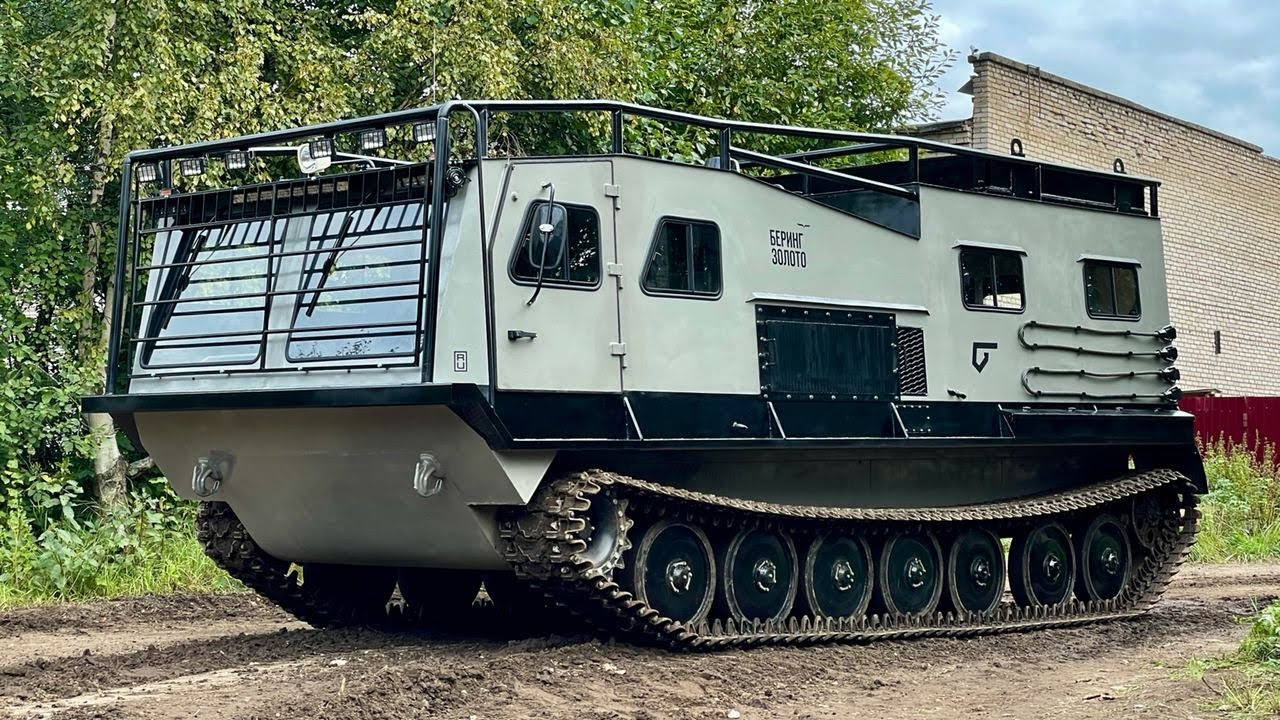 Флагманские МТЛБу / КМУ, отвал, прицеп / Пассажирский - YouTube