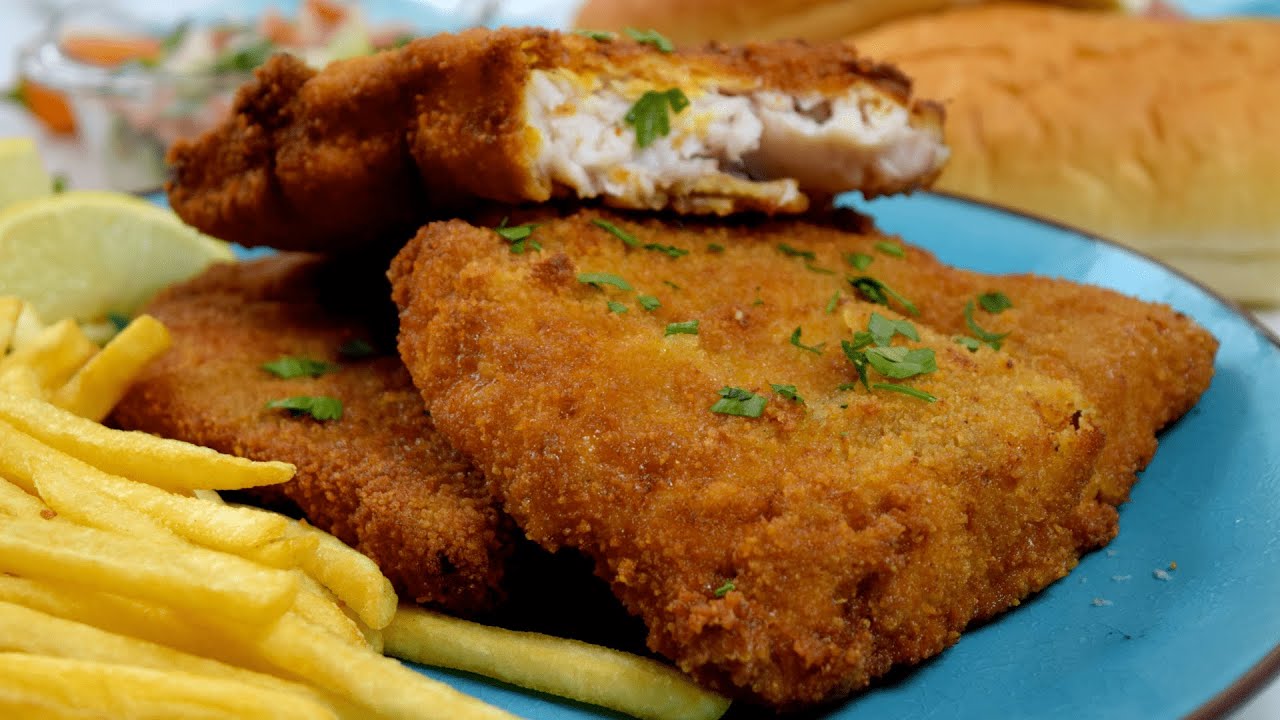 أشهى وأنجح طريقة لعمل سمك الفيليه المقرمش + سلطة خرافية 🤤❤️