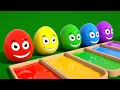 ¿Adivina qué hay dentro del huevo? - Aprender Colores del huevo - Canciones infantiles