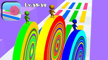 Layers Roll 🌈⭕🌈 Colors Gameplay New Update Android Game Level 38-39