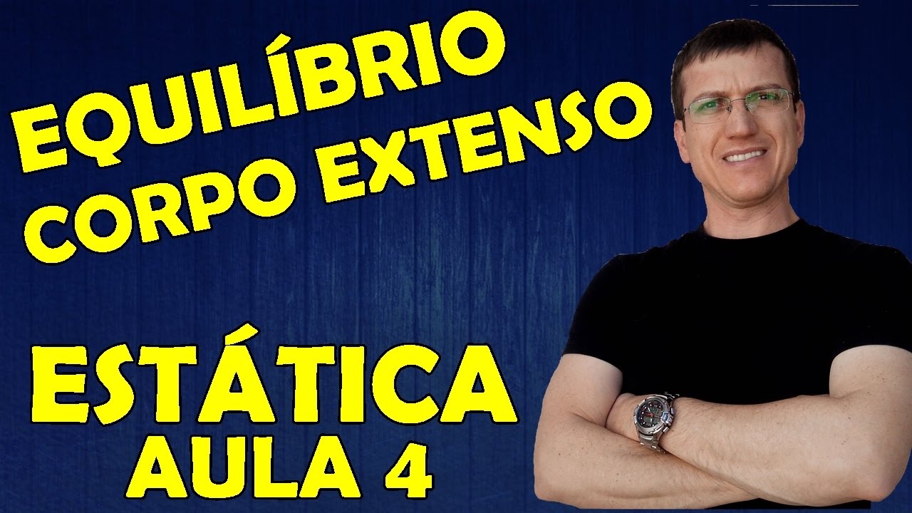 TORQUE - EQUILÍBRIO DE UM CORPO EXTENSO (I) - ESTÁTICA - Aula 4 - Prof.  Boaro