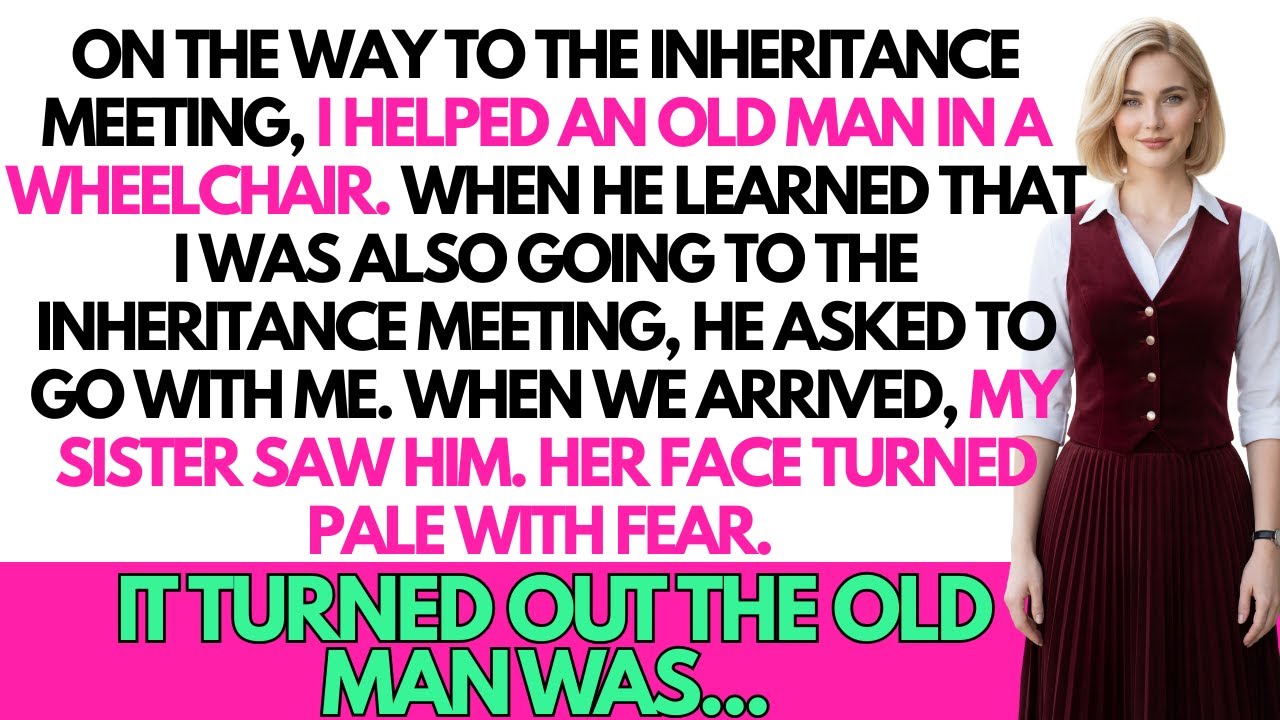 My Sister Turned Pale at Inheritance Meeting When She Saw Me with an Old Man — He Turned Out to Be…