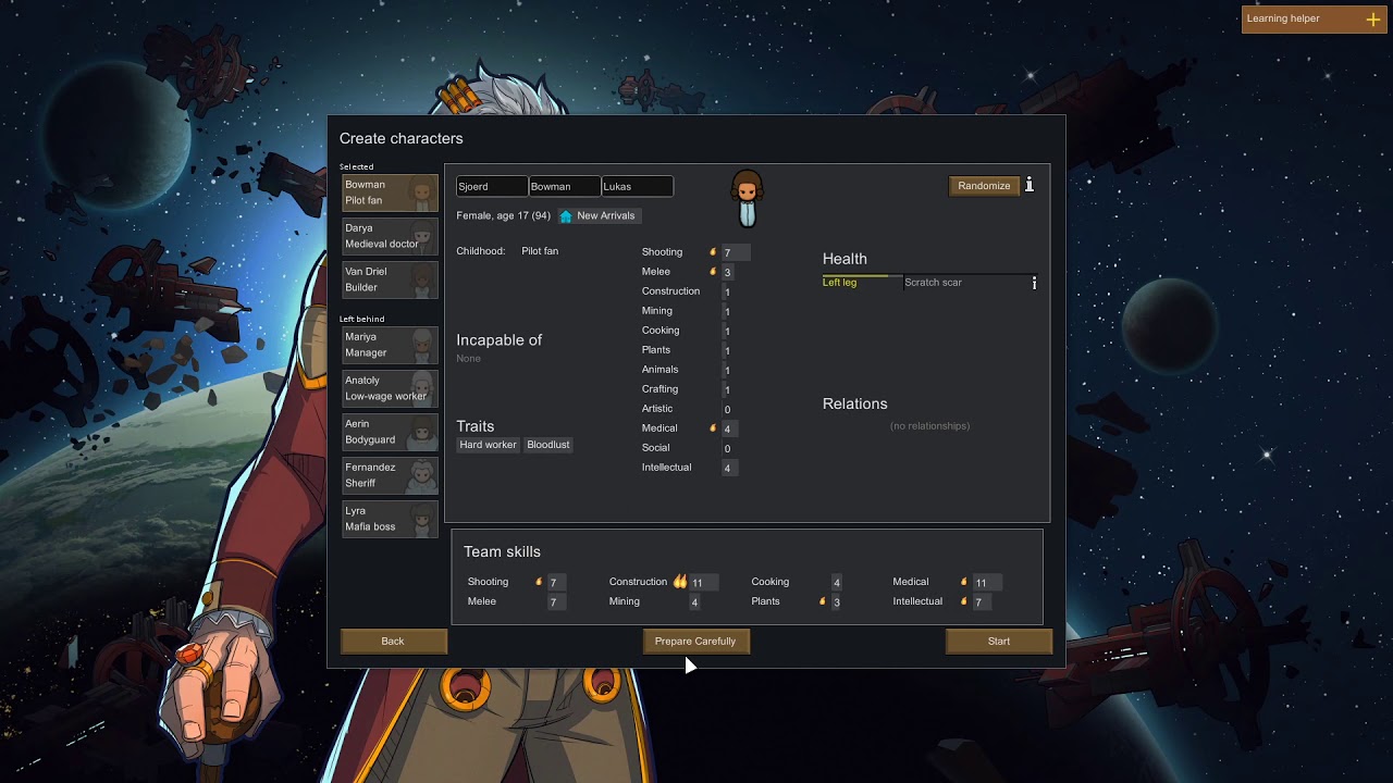 New Start: Losing if fun + Randy + Commitment