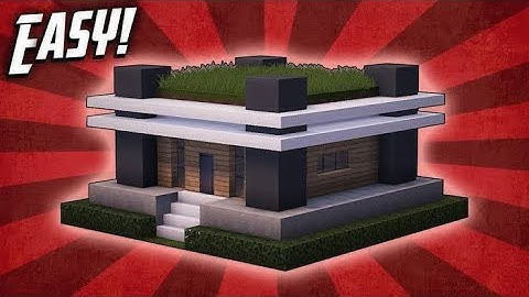How to make a large modern house in  mini block craft