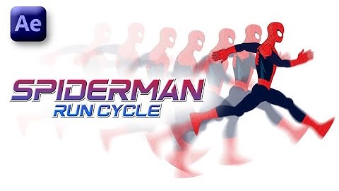 After Effect Tutorial - Character Animation[SPIDERMAN RUNCYCLE] - No Plugins