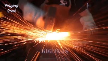 FORGING (Blacksmithing a Custom Knife from Steel Balls - Step-by-Step Process)