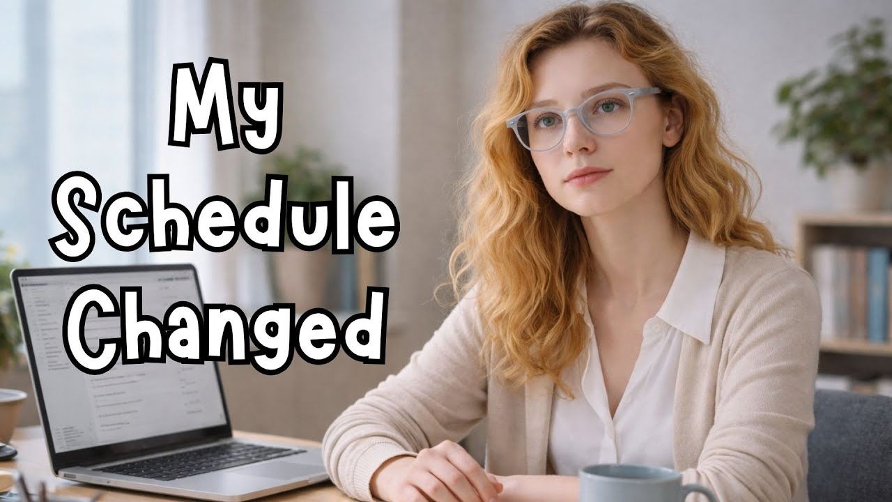 My Schedule Changed Today | A1 English | Thinking Out Loud