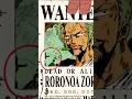 Usopp In Zoro S Bounty Poster One Piece 