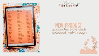 NEW PRODUCT Goodnotes Bible Study Notebook